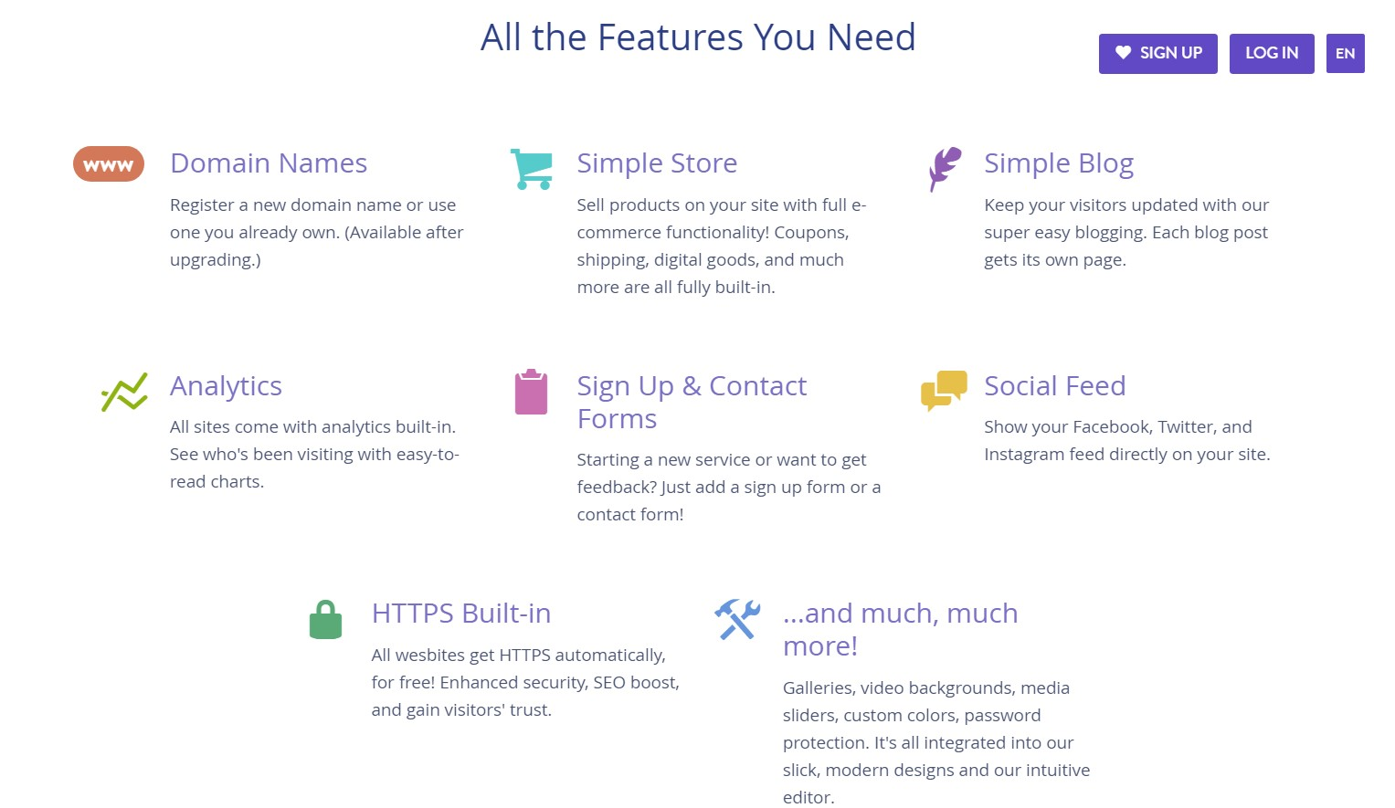 Strikingly Website Builder Features Strikingly Website Builder Features
